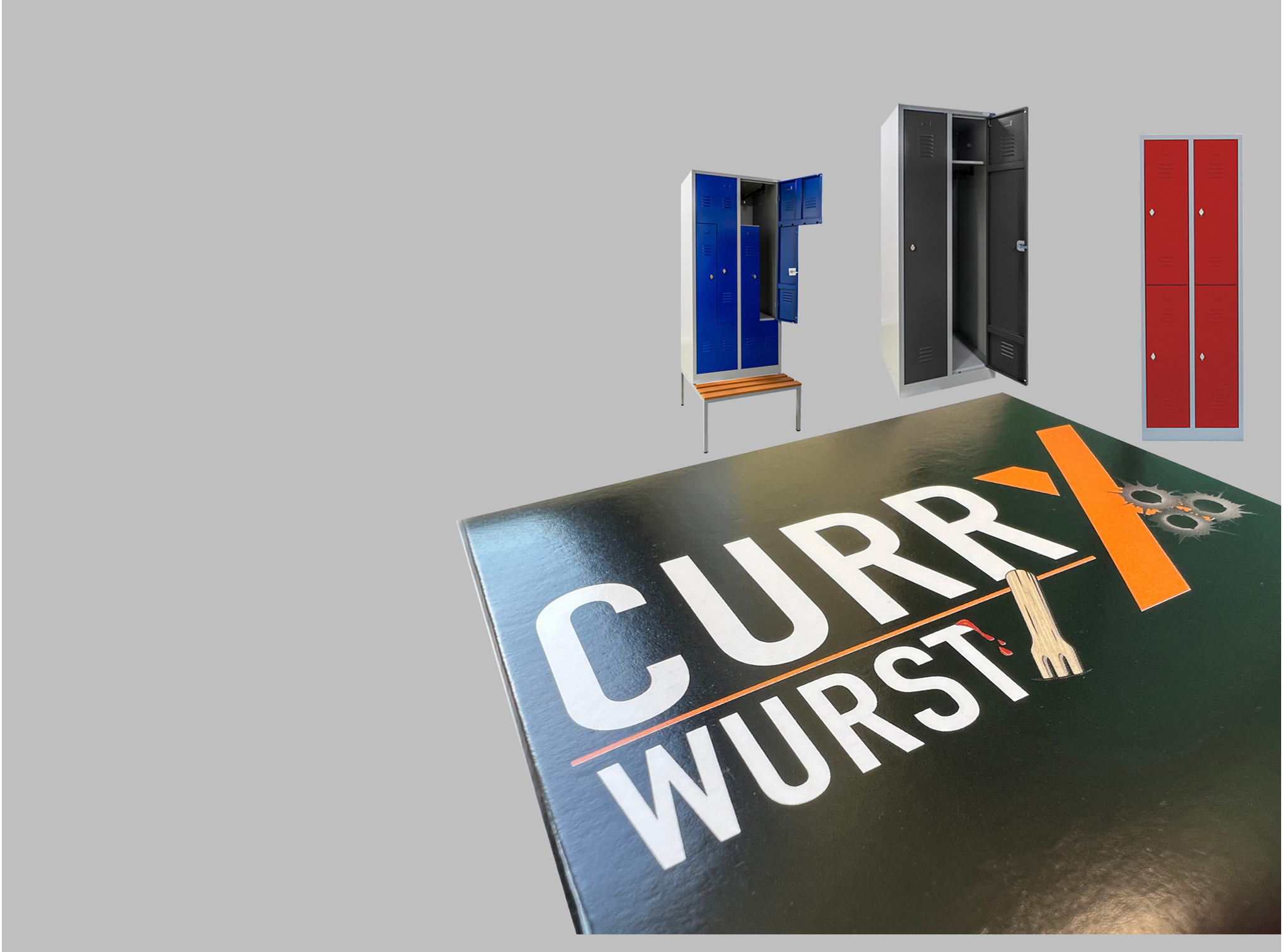 Currywurst zum Spind_